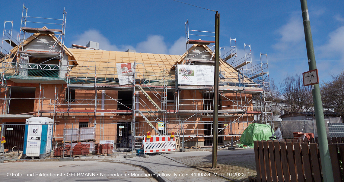 16.03.2023 - Baustelle Ottweiler Straße in Neuperlach